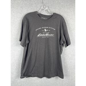Eddie Bauer Short Sleeve T-Shirt Size Large Gray